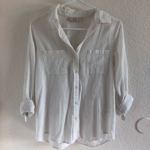 Ann Taylor Loft Linen Shirt